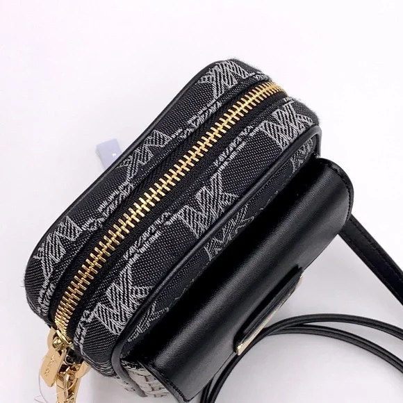 MICHAEL KORS SLOAN EDITOR SMALL NS TOP ZIP FLAP PACKET XBODY BLACK MULTI